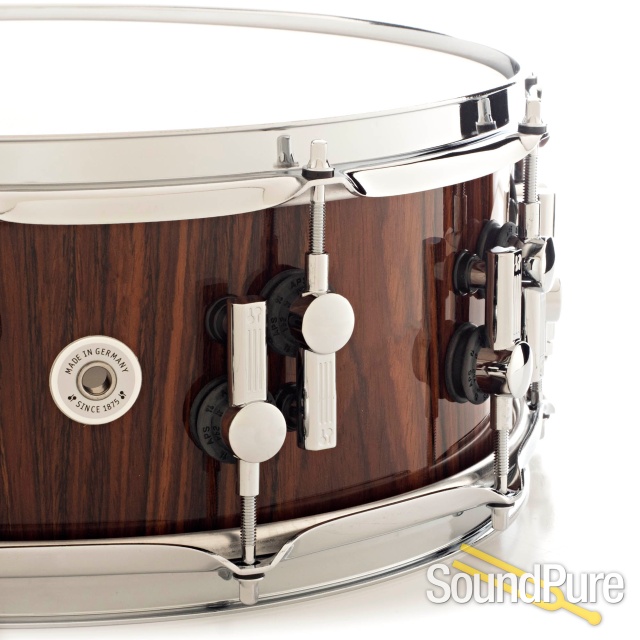 Sonor 5.5x14 SQ2 Heavy Beech Snare Drum- Rosewood — image 3