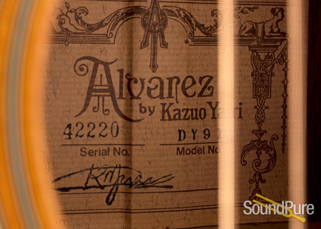 Alvarez Yairi DY-91 Koa/Sitka Acoustic Guitar #42220 - Used — image 4