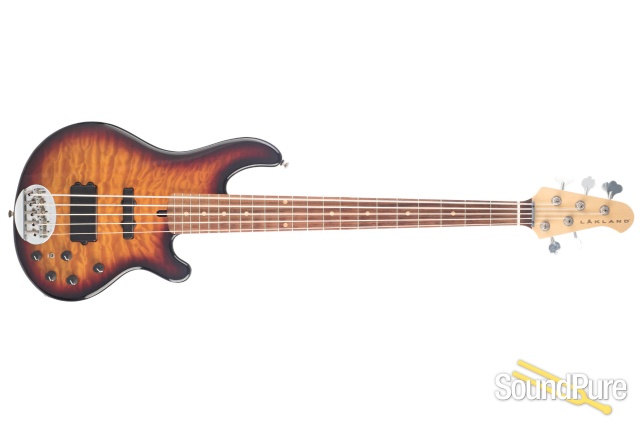 Lakland 55-94 Sunburst 5-String Bass Guitar #6838 - Used — image 8