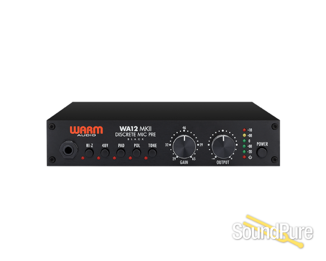 Warm Audio WA-12 MKII Mic/Instrument Preamp (Black)