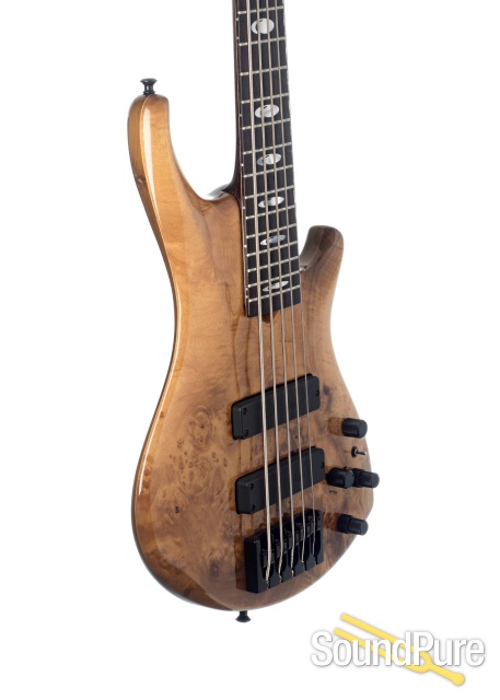 Roscoe SKB Burl Myrtle 5-String Bass #5600 - Used — image 3