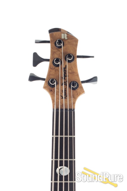 Roscoe SKB Burl Myrtle 5-String Bass #5600 - Used — image 5