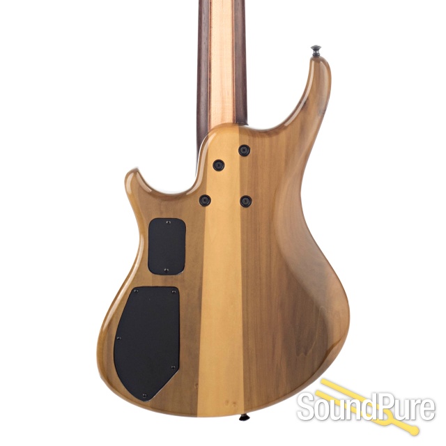 Roscoe SKB Burl Myrtle 5-String Bass #5600 - Used — image 7