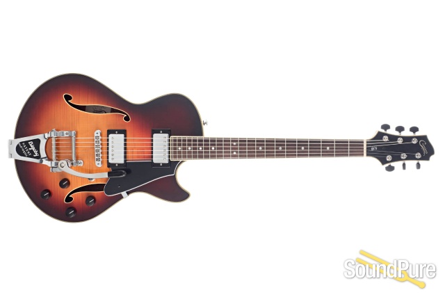 Comins GCS-1 Bigsby Violin Burst Semi-Hollow #112263 - Used — image 8