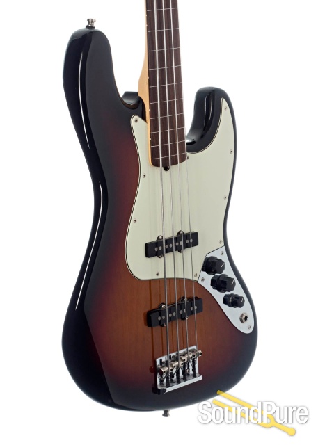 Fender American Pro Jazz Bass Fretless #US17012926 - Used — image 3