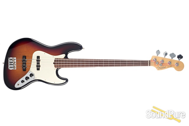Fender American Pro Jazz Bass Fretless #US17012926 - Used — image 8