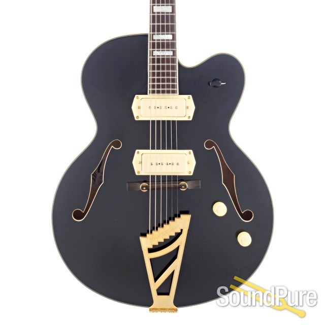 D'Angelico EX-59 Black Archtop Guitar #W1600191 - Used — image 1