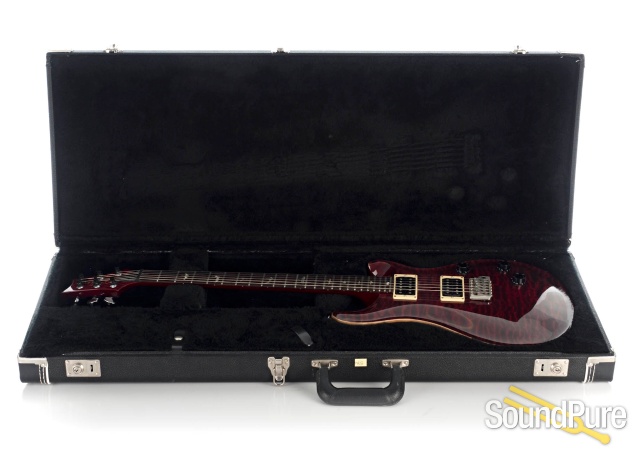 PRS Custom 24 10-Top Charcoal Cherry Burst #835759 - Used — image 4