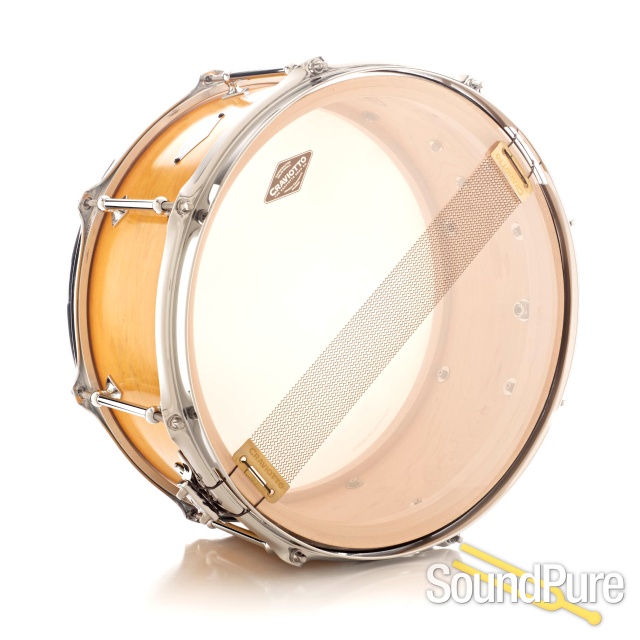 Craviotto 6.5x14 Maple Holiday Custom Snare Drum Amber — image 2