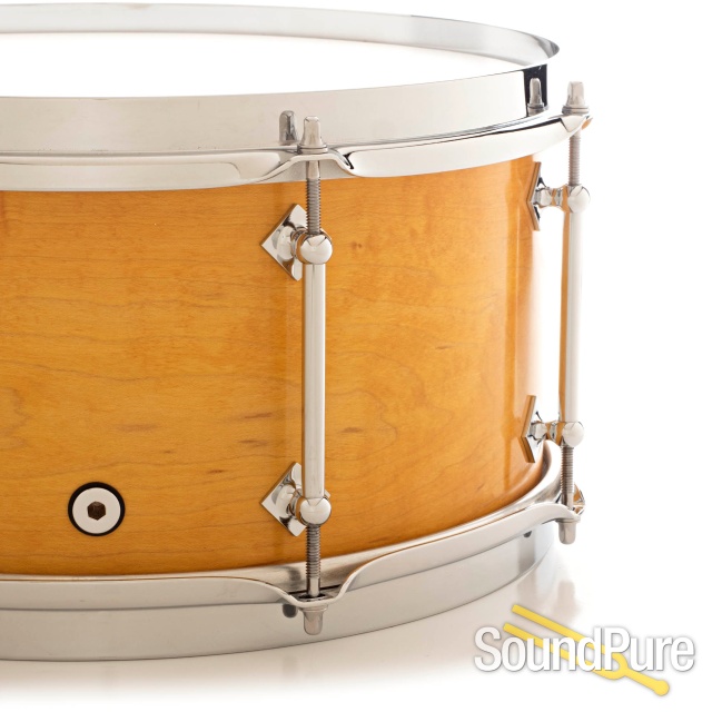 Craviotto 6.5x14 Maple Holiday Custom Snare Drum Amber — image 3