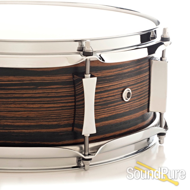 Pork Pie 5x13 Maple Snare Drum Macassar Ebony Veneer — image 3