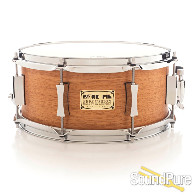 Pork Pie 6.5x13 Mahogany/Poplar Snare Drum — image 1