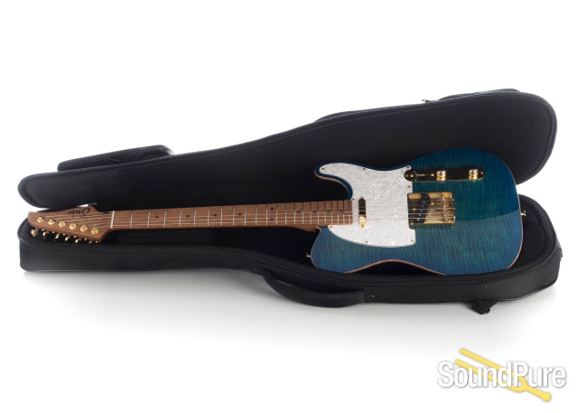 Suhr Classic T Deluxe Aqua Blue Burst #JS9H8D - Used — image 4