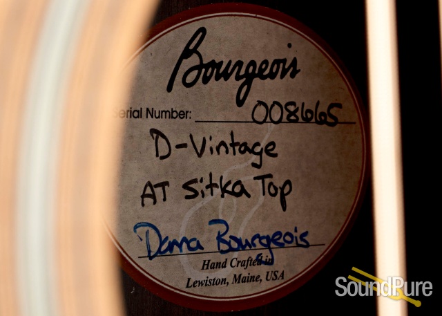 Bourgeois D-Vintage AT Sitka/IRW Acoustic #8665 - Used — image 4
