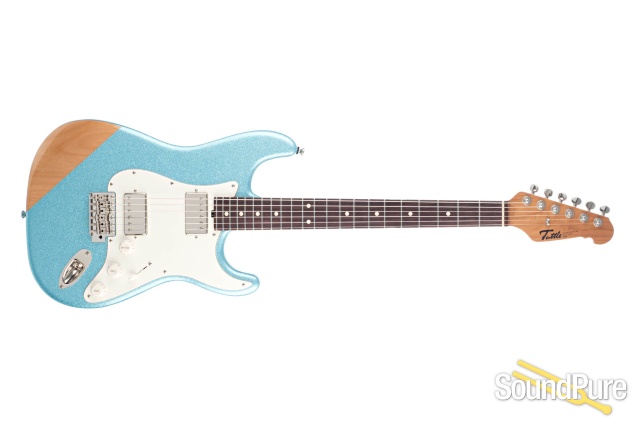 Tuttle Tuned S Ice Blue Sparkle Electric Guitar #653 — image 2