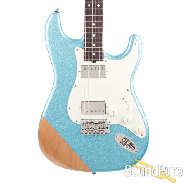 Tuttle Tuned S Ice Blue Sparkle Electric Guitar #653 — image 1