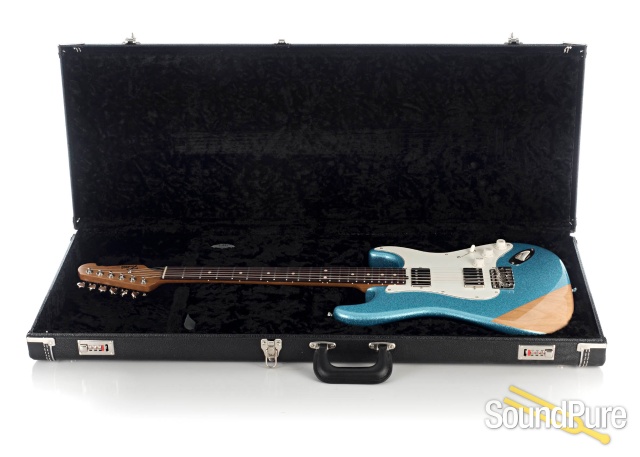 Tuttle Tuned S Ice Blue Sparkle Electric Guitar #653 — image 5