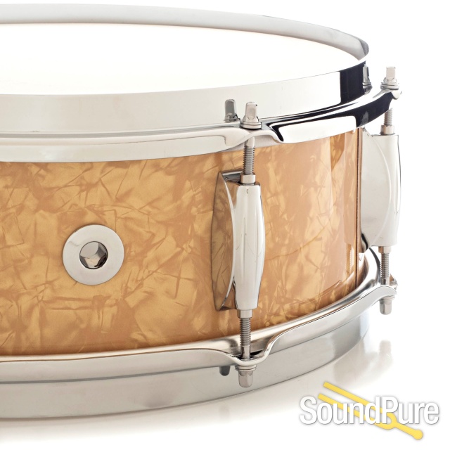 Gretsch 5x14 Broadkaster Snare Drum-Antique Pearl — image 3