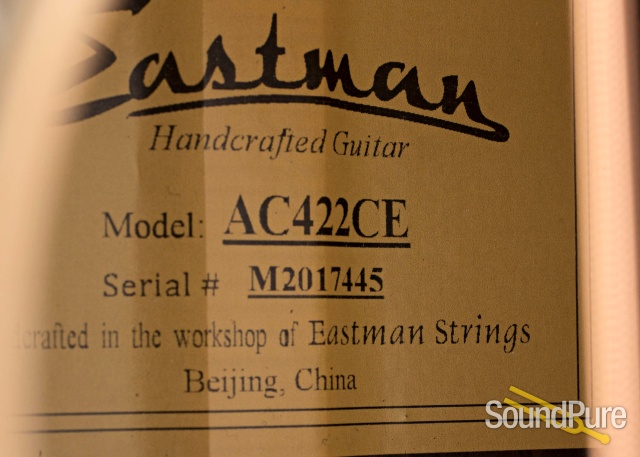 Eastman AC422CE Grand Auditorium Acoustic Guitar #M2017445 — image 4