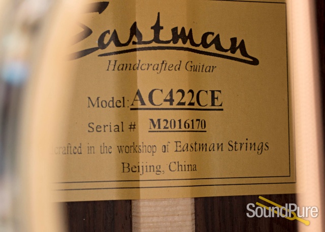 Eastman AC422CE Grand Auditorium Acoustic Guitar #M2016170 — image 4