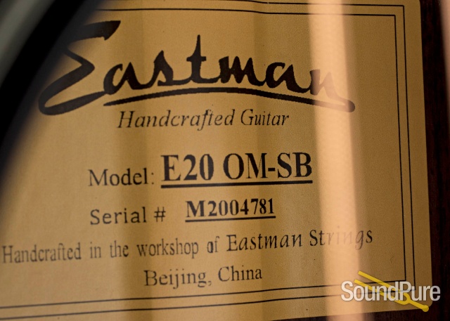 Eastman E20OM-SB Adirondack/Rosewood Acoustic #M2004781 — image 4