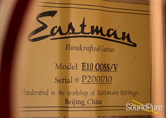 Eastman E10OOSS/V Adirondack/Mahogany Acoustic #M2001710 — image 4