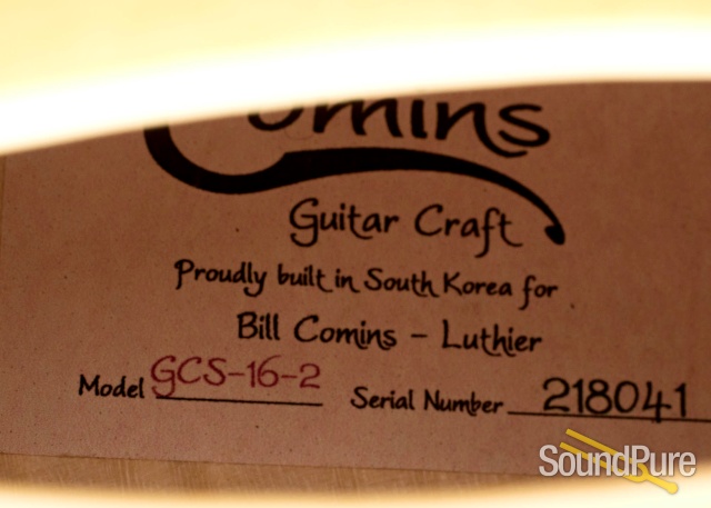 Comins GCS-16-2 Vintage Blond Archtop Guitar #218041 — image 4