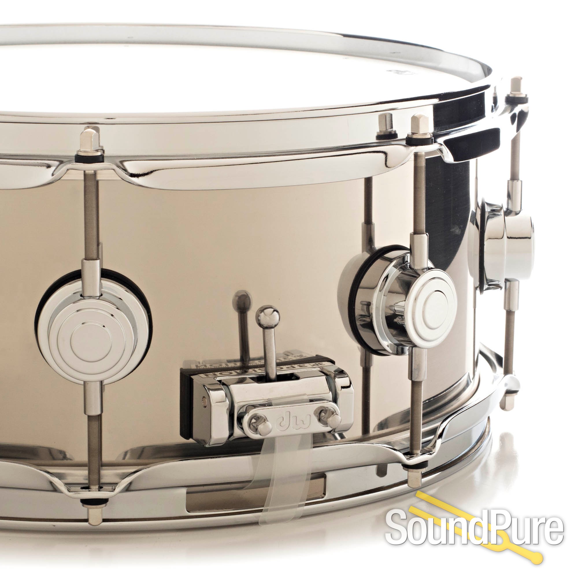 DW 5.5x13 Collectors Stainless Steel Metal Snare Drum