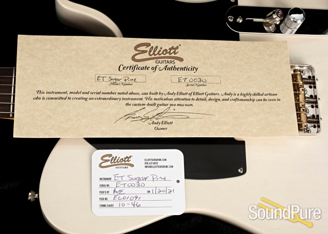 Elliott The ET Sugar Pine White Blonde Electric #ET0030 — image 5