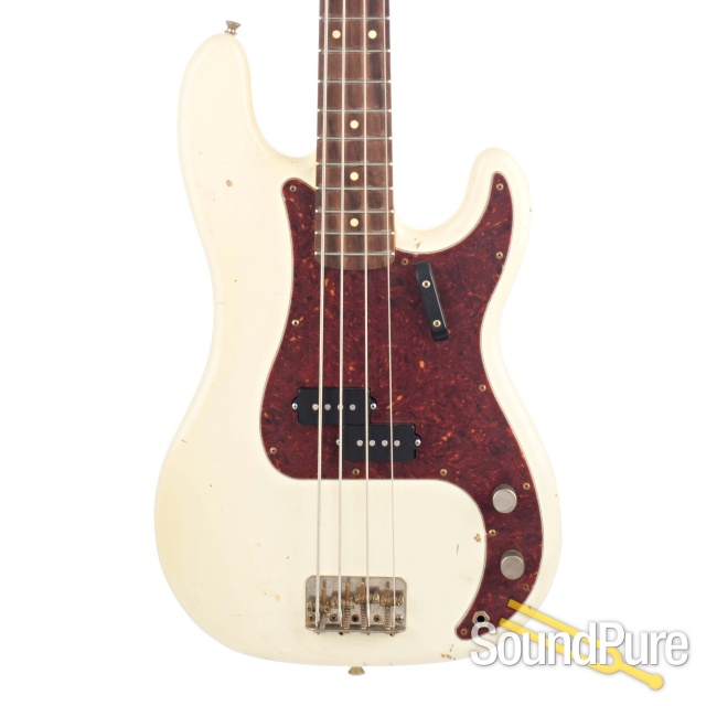 Nash PB-63 Vintage White Bass Guitar #SND-149 - Used — image 1