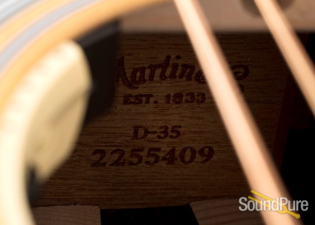 Martin D-35 Sitka/Rosewood Acoustic Guitar #2255409 - Used — image 4