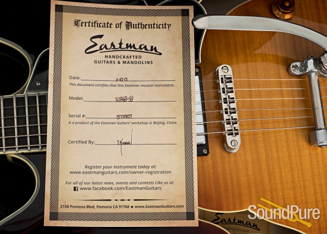 Eastman T486B-SB Sunburst Semi-Hollow #13750107 - Used — image 5