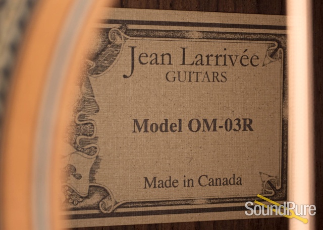 Larrivee OM-03 Sitka/Rosewood Acoustic Guitar #112243 - Used — image 4