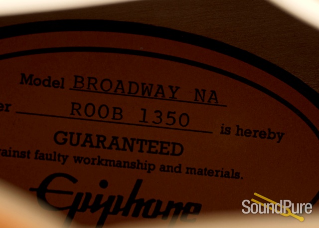 Epiphone Broadway Blonde Hollow Body #R00B1350 - Used — image 4