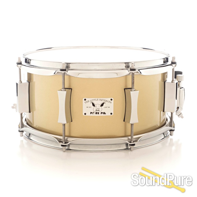 Pork Pie 6x12 Little Squealer Maple/Birch Snare Drum Gold — image 1