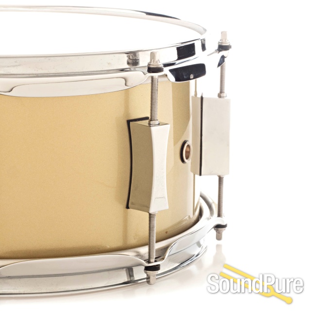 Pork Pie 6x12 Little Squealer Maple/Birch Snare Drum Gold — image 3