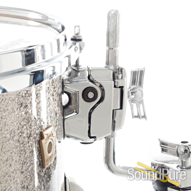 Ludwig 3pc Classic Maple Fab Drum Set Titanium Glitter — image 2