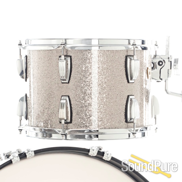 Ludwig 3pc Classic Maple Fab Drum Set Titanium Glitter — image 7