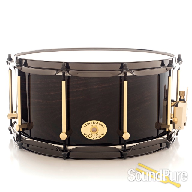 Noble & Cooley 7x14 Classic SS Cherry Snare Drum-Blackwash — image 1