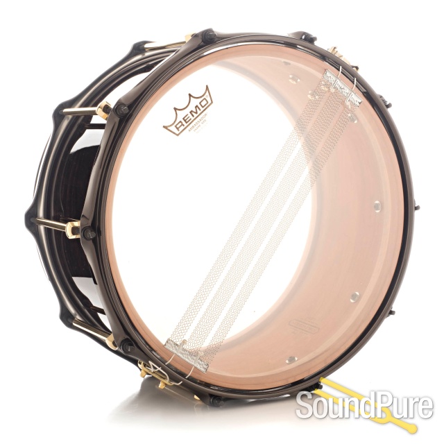 Noble & Cooley 7x14 Classic SS Cherry Snare Drum-Blackwash — image 2