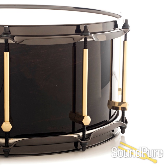 Noble & Cooley 7x14 Classic SS Cherry Snare Drum-Blackwash — image 3