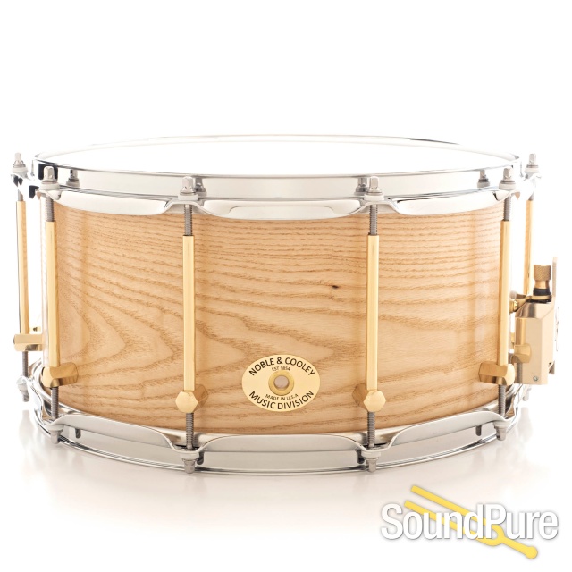 Noble & Cooley 7x14 SS Classic Sassafras Snare Drum-Natural — image 1