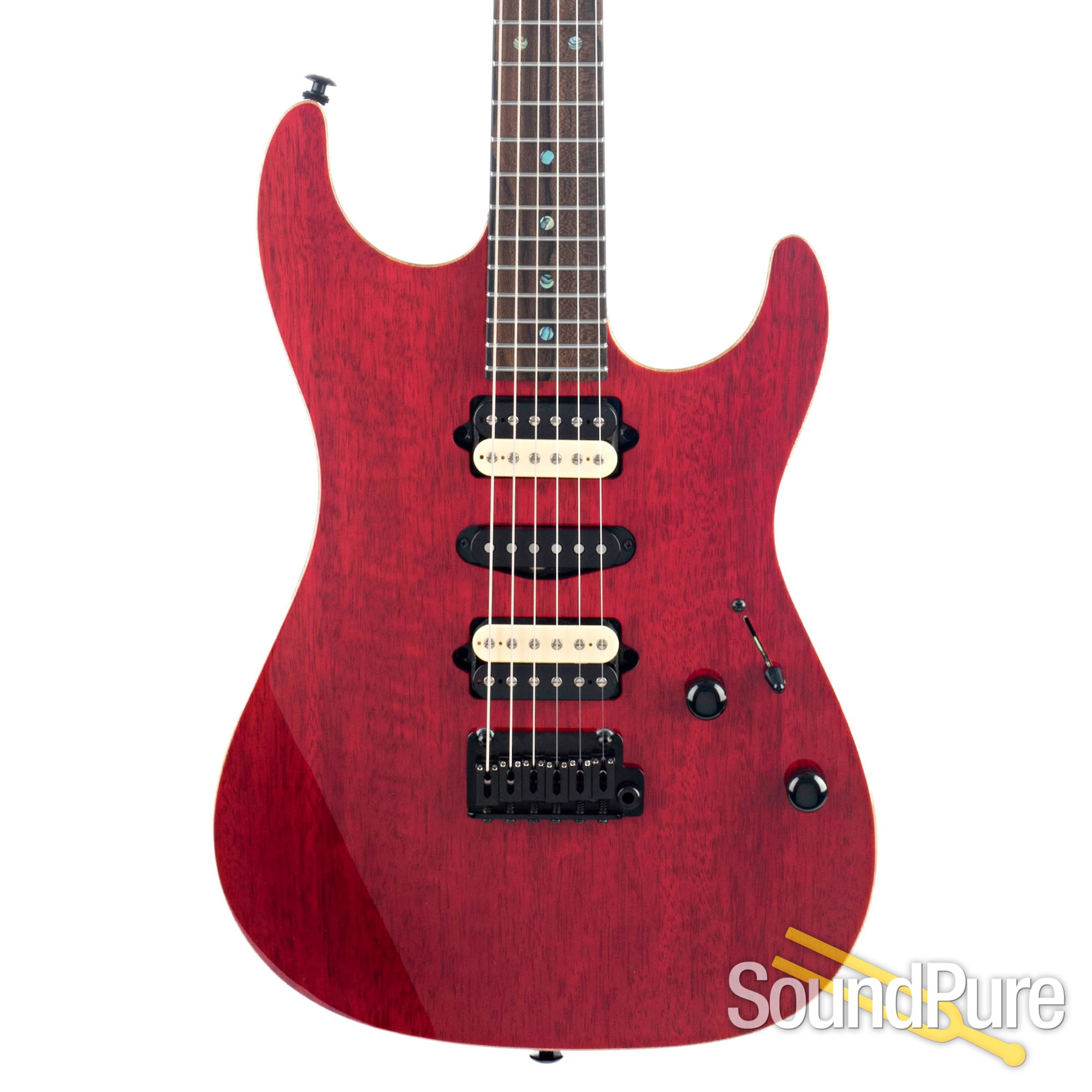 red electric guitar