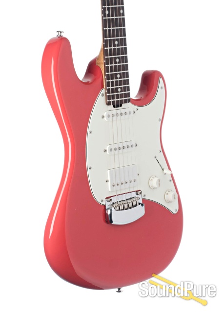 Ernie Ball Music Man Cutlass RS HSS Coral Red #G85754 - Used — image 3