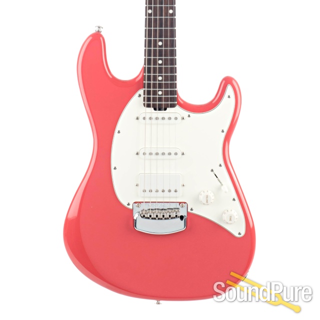 Ernie Ball Music Man Cutlass RS HSS Coral Red #G85754 - Used — image 1