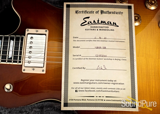 Eastman SB59-GB Goldburst Electric Guitar #12753701 — image 5