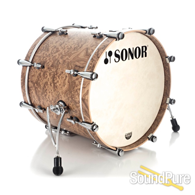 Sonor 5pc SQ2 Vintage Maple Studio Drum Set Chocolate Burl — image 2
