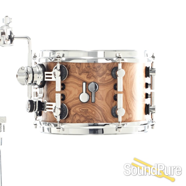 Sonor 5pc SQ2 Vintage Maple Studio Drum Set Chocolate Burl — image 5