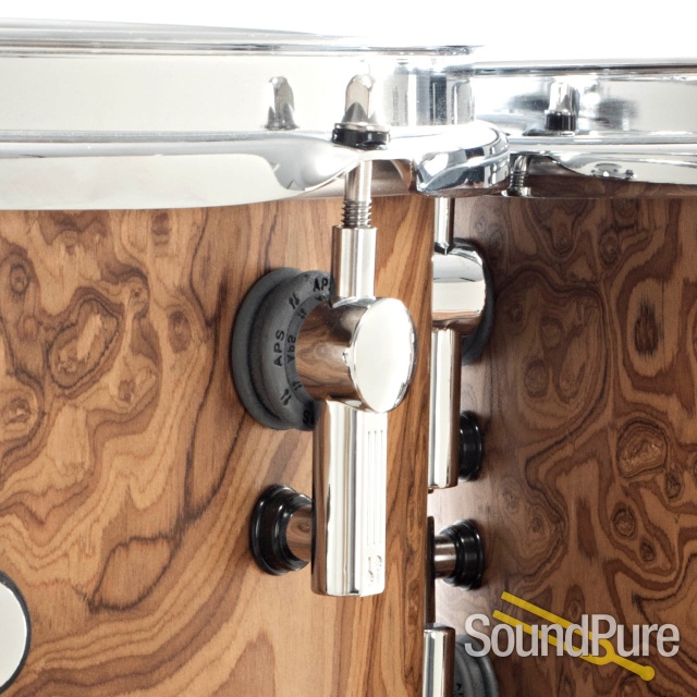 Sonor 5pc SQ2 Vintage Maple Studio Drum Set Chocolate Burl — image 7