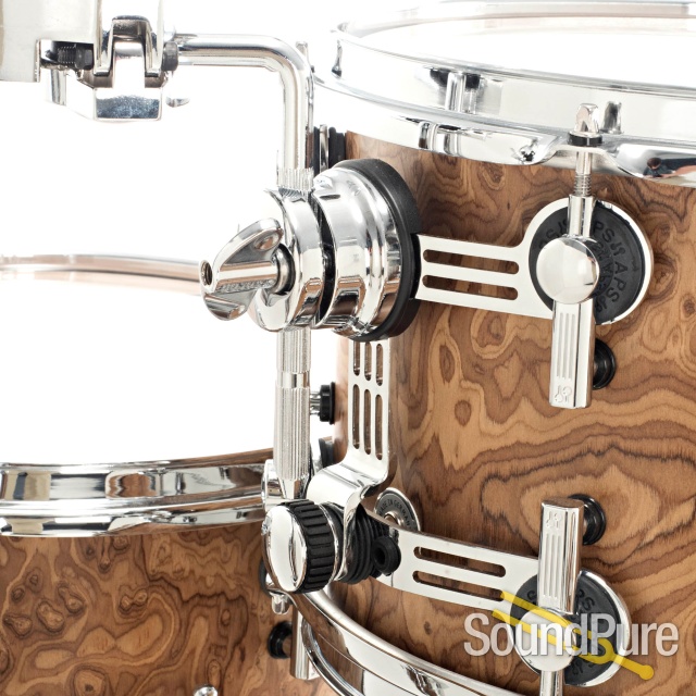 Sonor 5pc SQ2 Vintage Maple Studio Drum Set Chocolate Burl — image 10